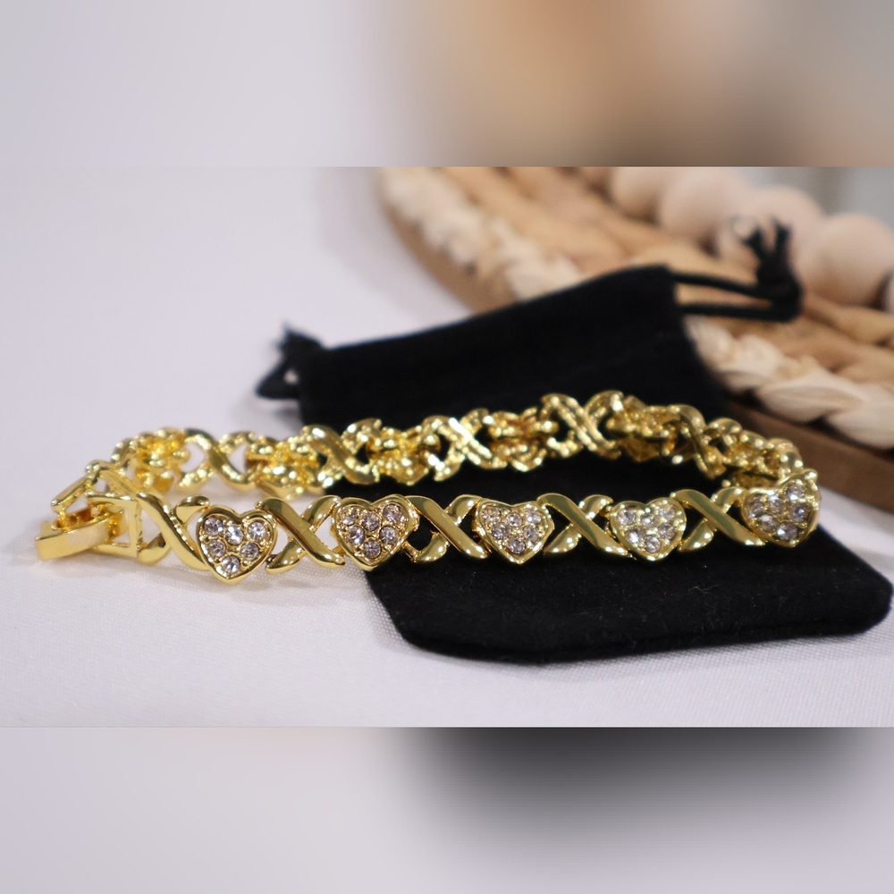 Gold Plated XO Bracelet